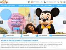 Tablet Screenshot of loveorlandotickets.de